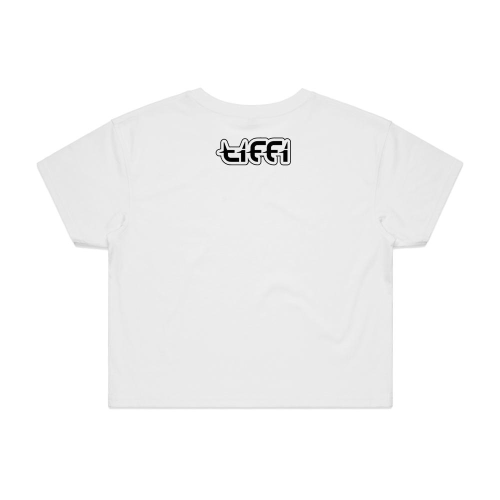 tiffi 'dating pool' baby tee - white