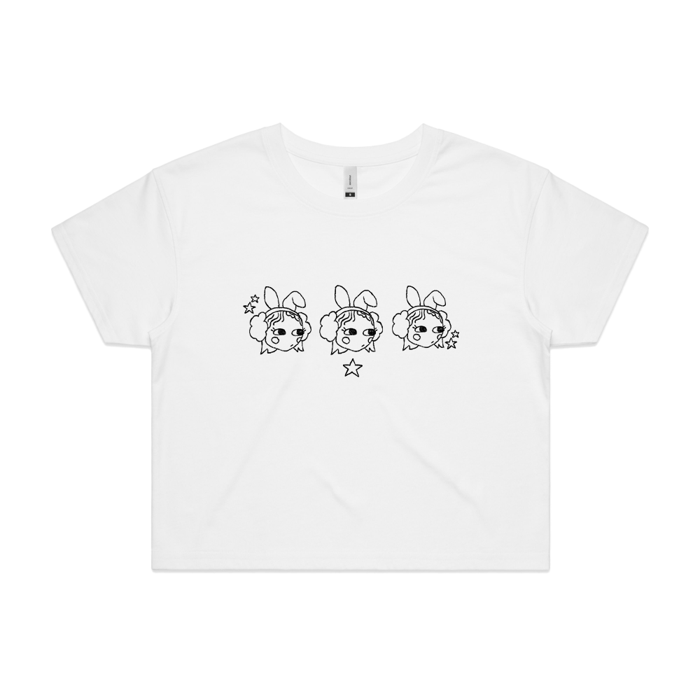 tiffi 'dating pool' baby tee - white